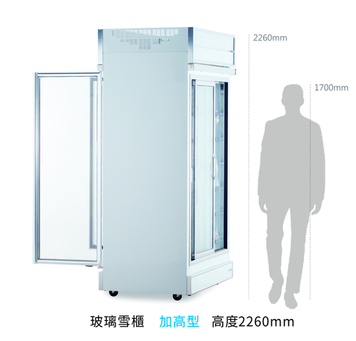 SN40-H  |產品介紹|🔴 玻璃雪櫃 訂製|高櫃|前後開門